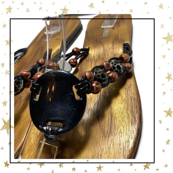 Royal Footwear NY Beaded Thong Sandals 7 - Picture 5 of 6